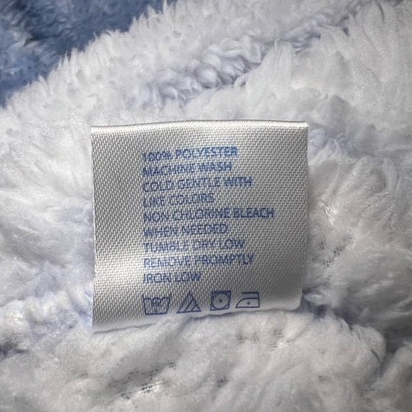 Simply Southern Women M Blue Ombre Super‎ Soft Fleece Sherpa 1/3 Zip Pullover - Picture 4 of 6